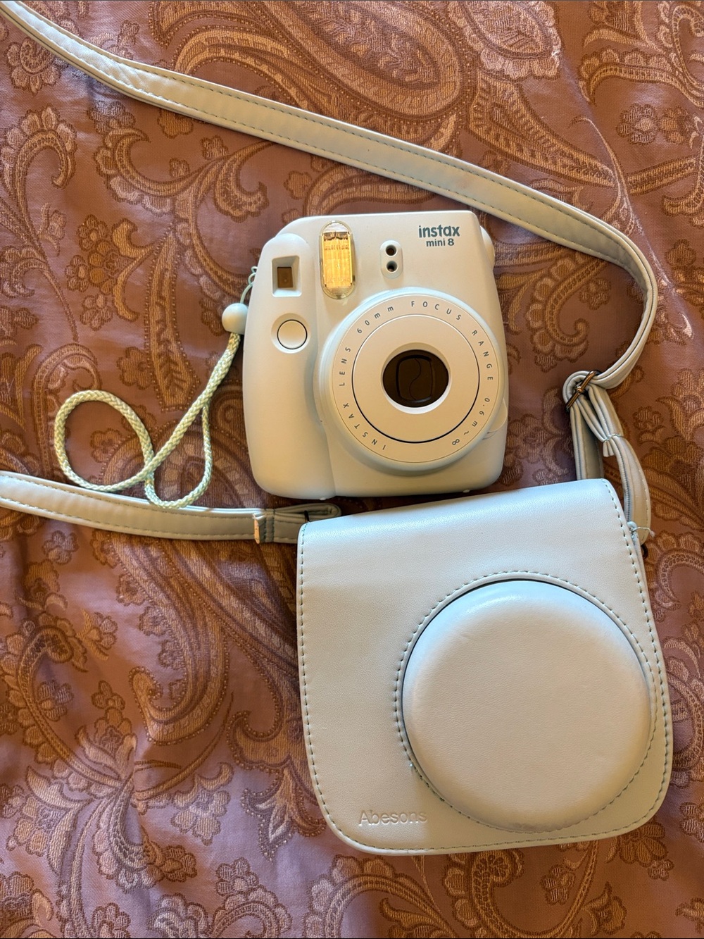 Fujifilm instax mini 8 Instant Camera in light blue with matching case